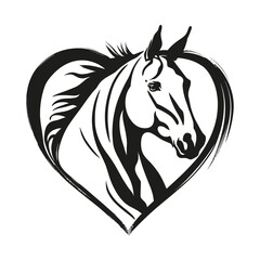 Horse SVG Heart