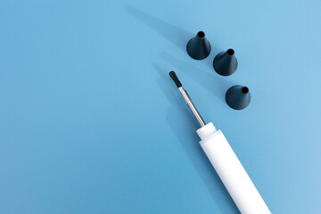 Mockup Digital Ear Scope, Nozzle For Wax Removal Tool. Otoscope, Earwax Cleaner With Gyroscope,...