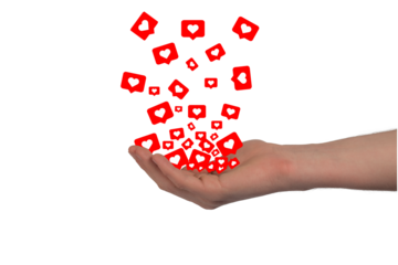 Zbieranie polubień na portalach społecznościowych. Szukanie akceptacji i dążenie do samorealizacji.