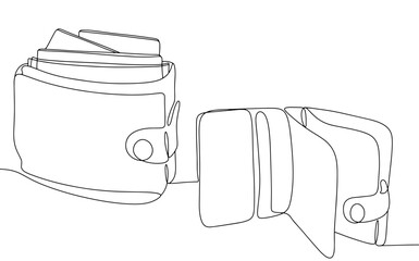 Wallet. Full. Empty. One line