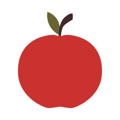 Isolated red apple fruit icon Vector