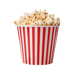 A bucket of popcorn, cut out - stock png.	