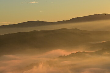 Obraz premium sunrise over the mountains