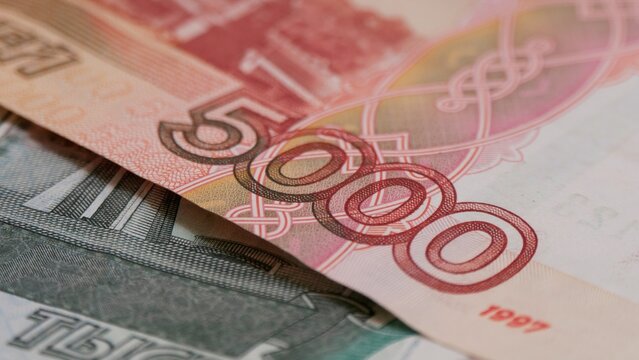 Russian money. Macro five thousand rubles