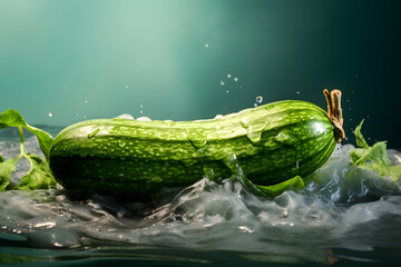 product photo of a cucumber, fresh vegetable