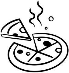 illustration of a pizza