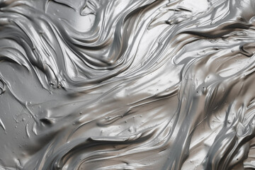 Silver paint background. Generative AI