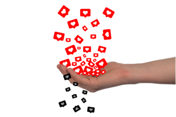 Zbieranie polubień na portalach społecznościowych. Szukanie akceptacji i dążenie do samorealizacji.