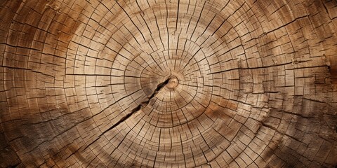 Concentric tree rings texture reveals history, age, growth.