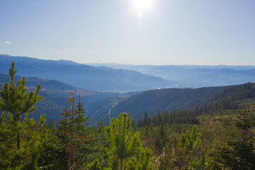 Stunning view from Raft Mountain towards the valley