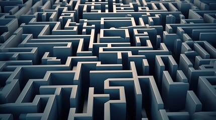 Abstract graphic labyrinth gray color