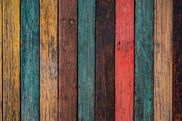 Natural colorful wood texture, background of multi-colored wooden planks, parquet