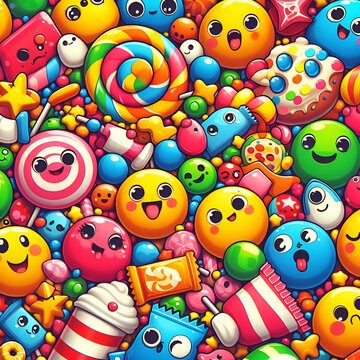 colorful candies