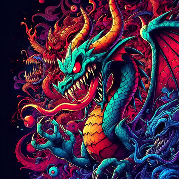 dragon cartoon design