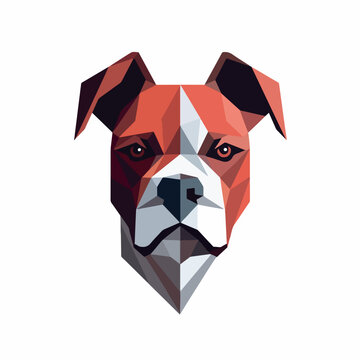 Boxer dog in cartoon, doodle style. Isolated 2d vector illustration in logo, icon, sketch style, Eps 10. AI Generative