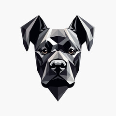 Boxer dog in cartoon, doodle style. Isolated 2d vector illustration in logo, icon, sketch style, Eps 10. AI Generative