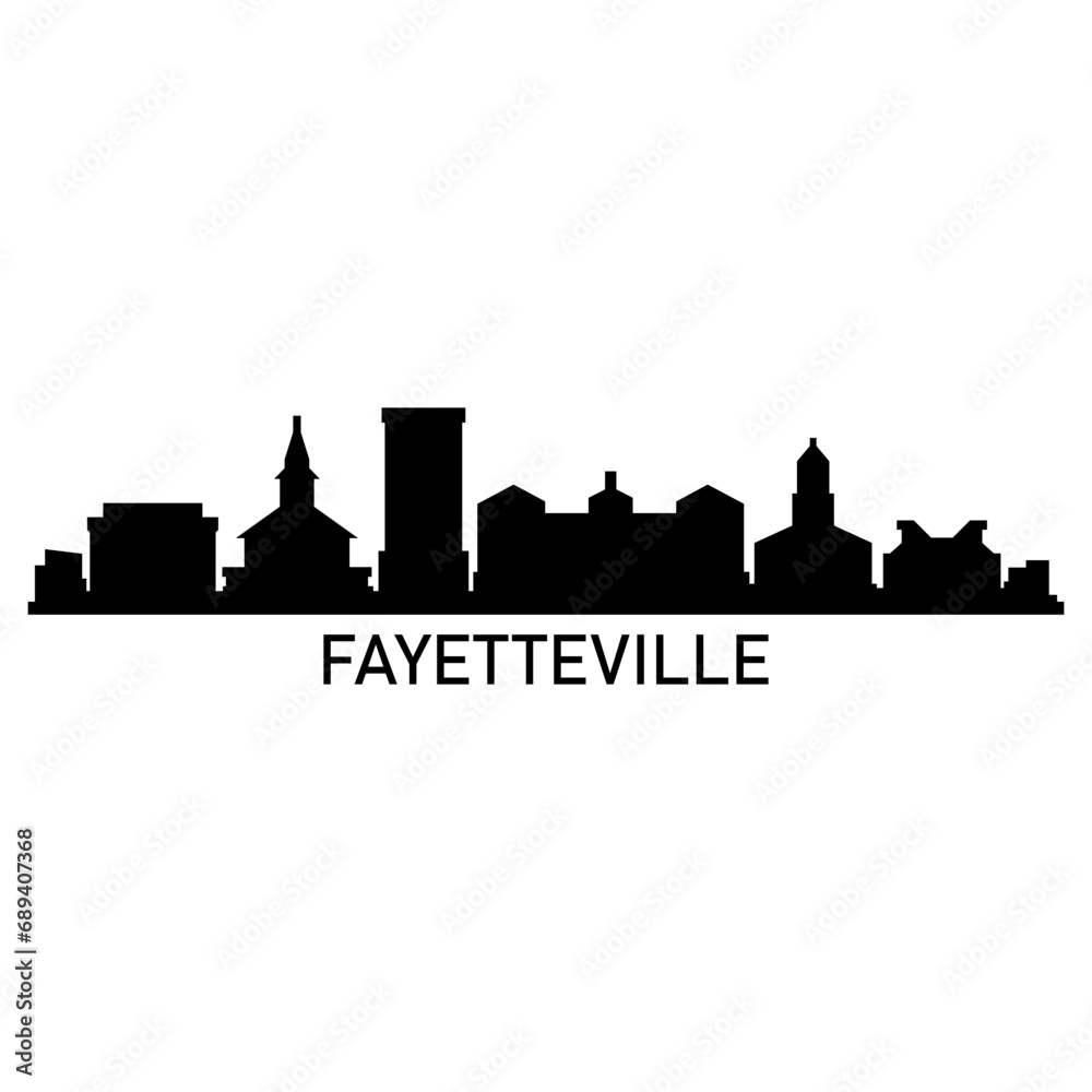 Wall mural Fayetteville skyline