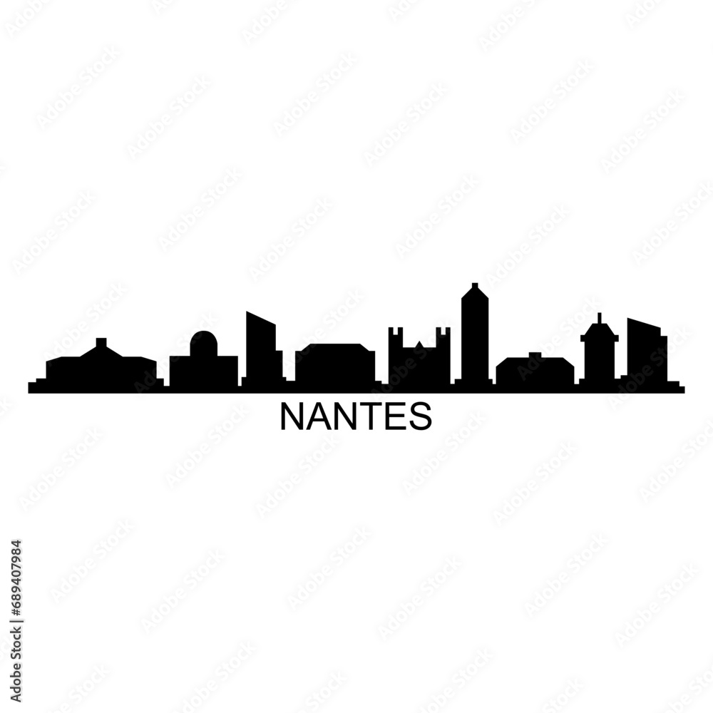 Canvas Prints nantes skyline