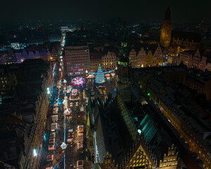 Miasto Wroclaw Nocą