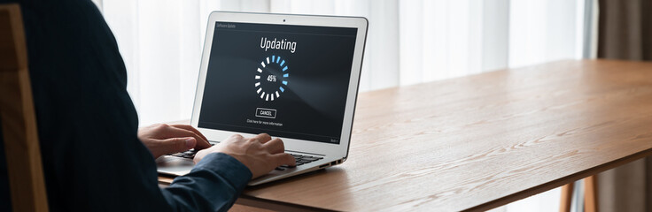 Software update on computer for modish version of device software upgrade