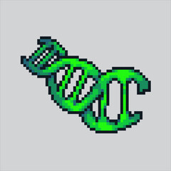 Pixel art illustration DNA. Pixelated dna. DNA human gen medical health
pixelated for the pixel art game and icon for website and video game. old school retro.