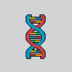 Pixel art illustration DNA. Pixelated dna. DNA human gen medical health
pixelated for the pixel art game and icon for website and video game. old school retro.