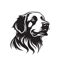 Golden Retriever in cartoon, doodle style. Isolated 2d vector illustration in logo, icon, sketch style, Eps 10. AI Generative