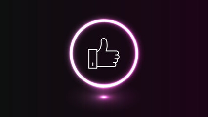 thumb up icon, like sign icon	