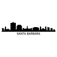 Santa Barbara skyline - obrazy, fototapety, plakaty