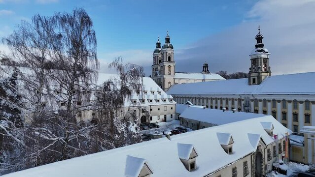 Stift Sankt Florian an einem Wintertag