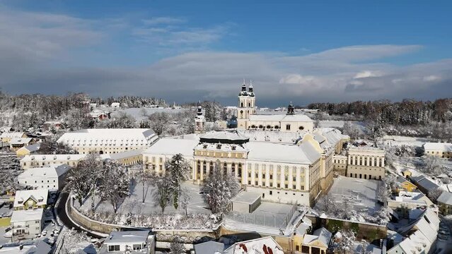 Stift Sankt Florian an einem Wintertag
