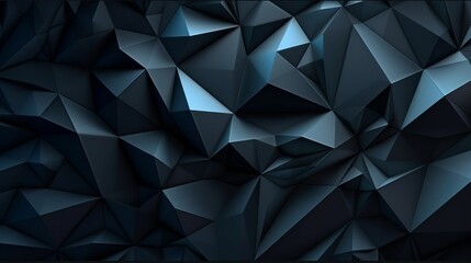 Black dark gray blue white abstract background. Geometric pattern shape. Line triangle polygon angle fold. Color gradient. Shadow. Matte. 3d effect. Rough grain grungy. Design. Template. Presentation.