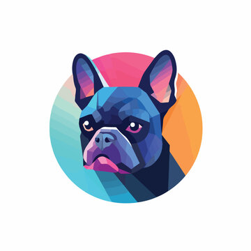 French Bulldog in cartoon, doodle style. Isolated 2d vector illustration in logo, icon, sketch style, Eps 10. AI Generative