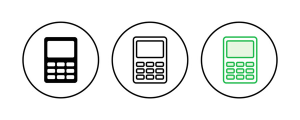 Calculator icon set. Accounting calculator icon. calculator vector