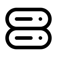 Obraz premium Server Line UI Icons