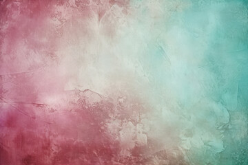 Abstract grunge background with a red to teal gradient, textured with a distressed overlay.