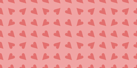 Many hearts on pink background. Pattern for Valentine's Day