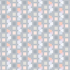 Geometry seamless pattern Abstract geometric background with squares For fabric surface design packaging home decor gift wrap pillows bedding stationery backgrounds and wallpaper Vector illustration