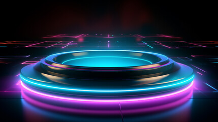 abstract background with glowing lights