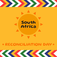 Awareness banner for The Day of Reconciliation in South Africa
