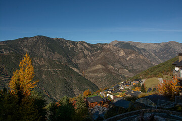autumn landscape in the mountains