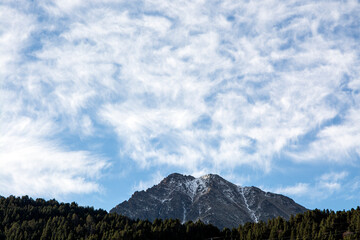 clouds over the mountains
