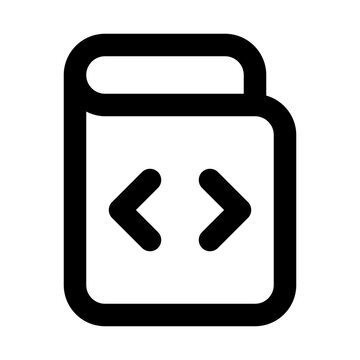 Coding Book Line UI Icons