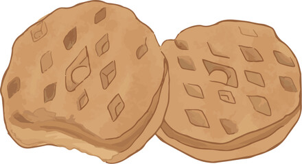 Girl Scout Cookies - Vector Art