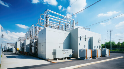 Power Transformer in High Voltage Electrical Outdoor Substation