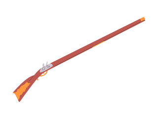 long rifle firearm weapon attack shot dangerous handgun for hunting or self defense and war soldier