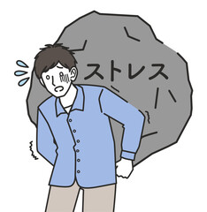 ストレスに苦しむ男性