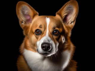 Pembroke Welsh Corgi Dog Studio Shot Isolated on Clear Background, Generative AI