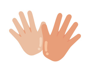 Fototapeta premium human hands illustration