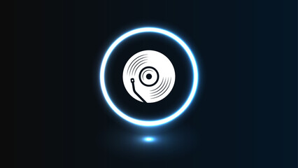 record player vector	
